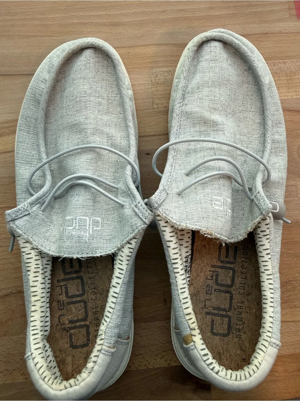 Hey Dude Wally Stretch Canvas Shoes | Men’s 10 | Heather Gray